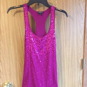 Express sleeveless sequined Top sz S/P